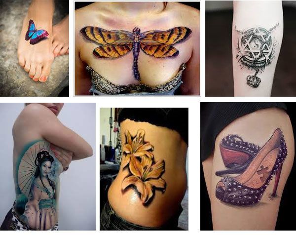 Los tatuajes para mujeres en 3D