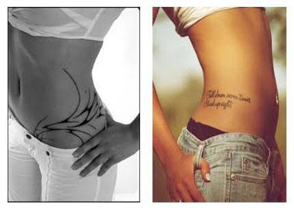 Tatuajes para mujeres en la cintura
