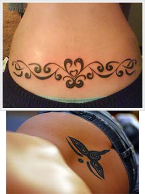 Tatuajes para mujeres en la espalda baja diseño