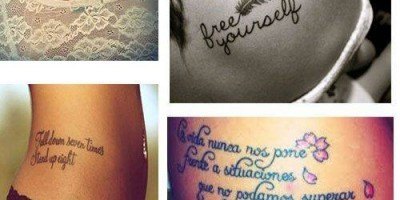 Tatuajes para mujer frases