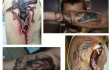 Tatuajes para hombres brazo 3D