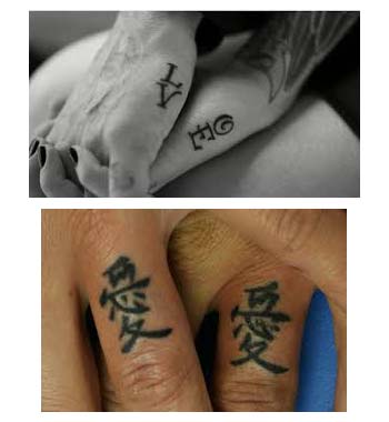 Tatuajes para parejas enamoradas pequeños