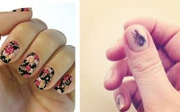 Tatuaje para las uñas mujeres